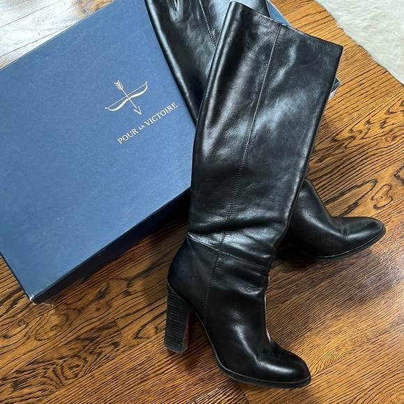 Pour La Victoire leather boots, sz 9 - Picture 7 of 10